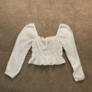 Wild Fable Long-sleeve Crop Top